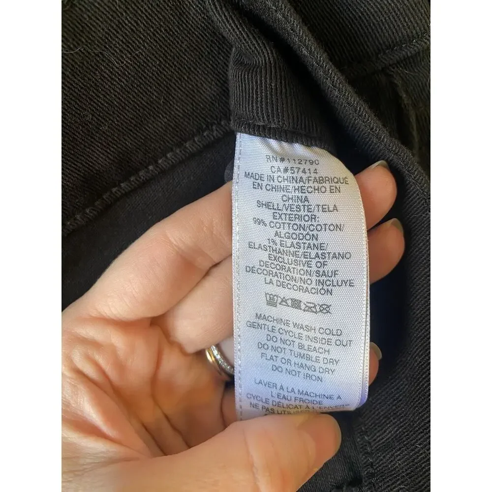 True Religion Jeans Mens 36x32 Rocco Skinny Black Stretch Casual Denim Pants